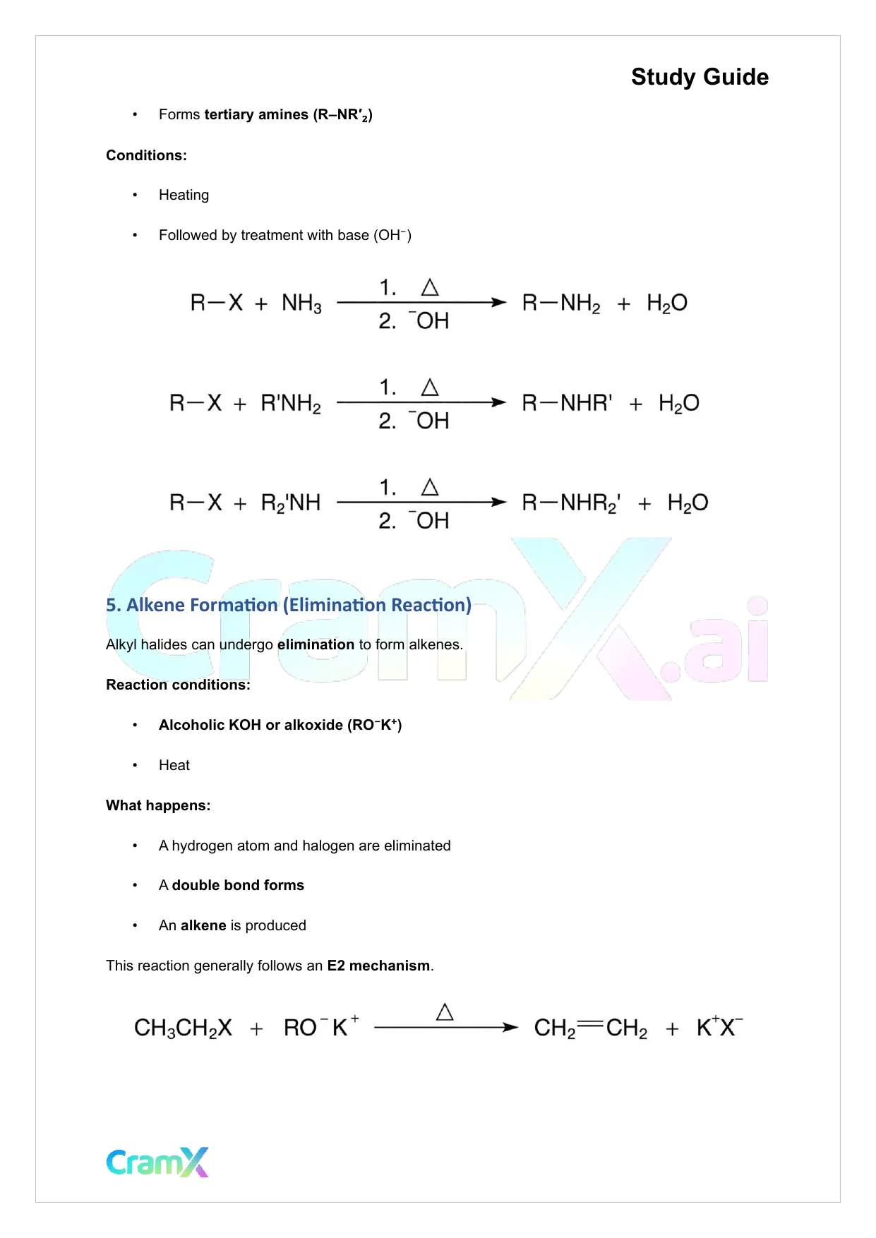 Organic Chemistry II - Summary of Reactions - Page 3 preview image