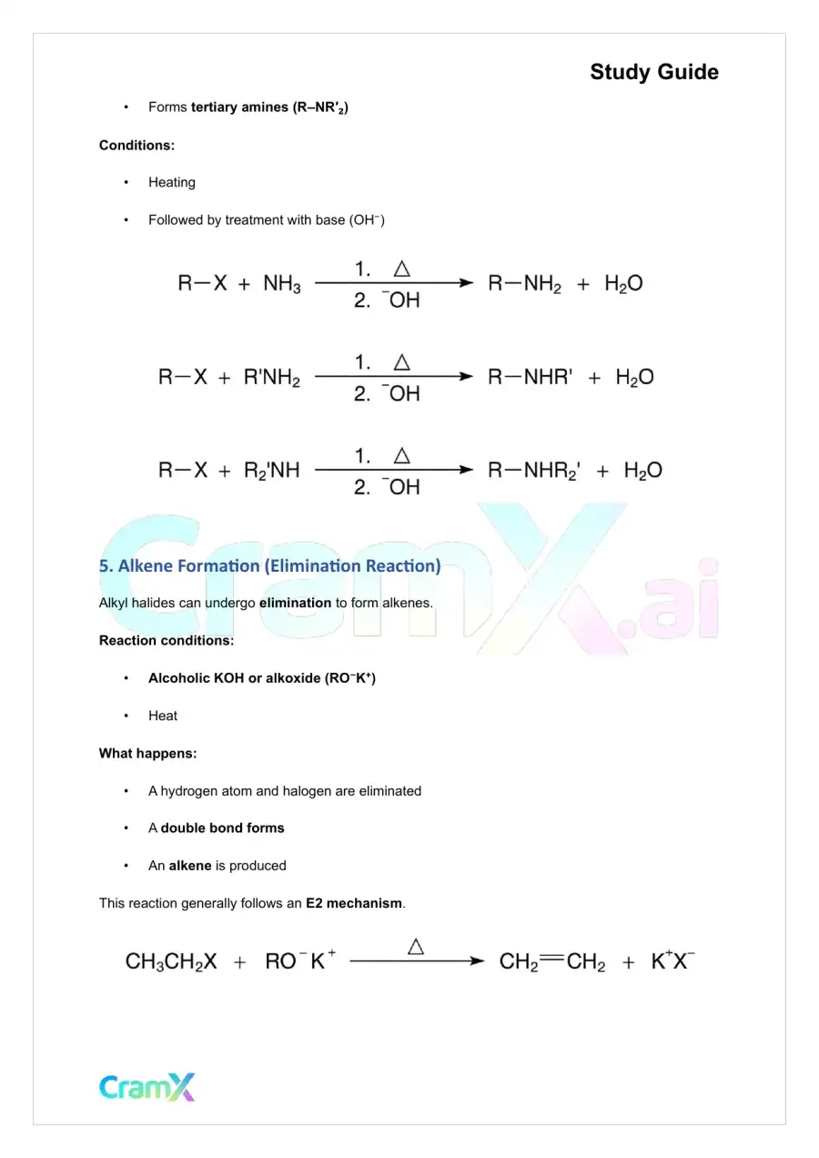 Organic Chemistry II - Summary of Reactions, page 3