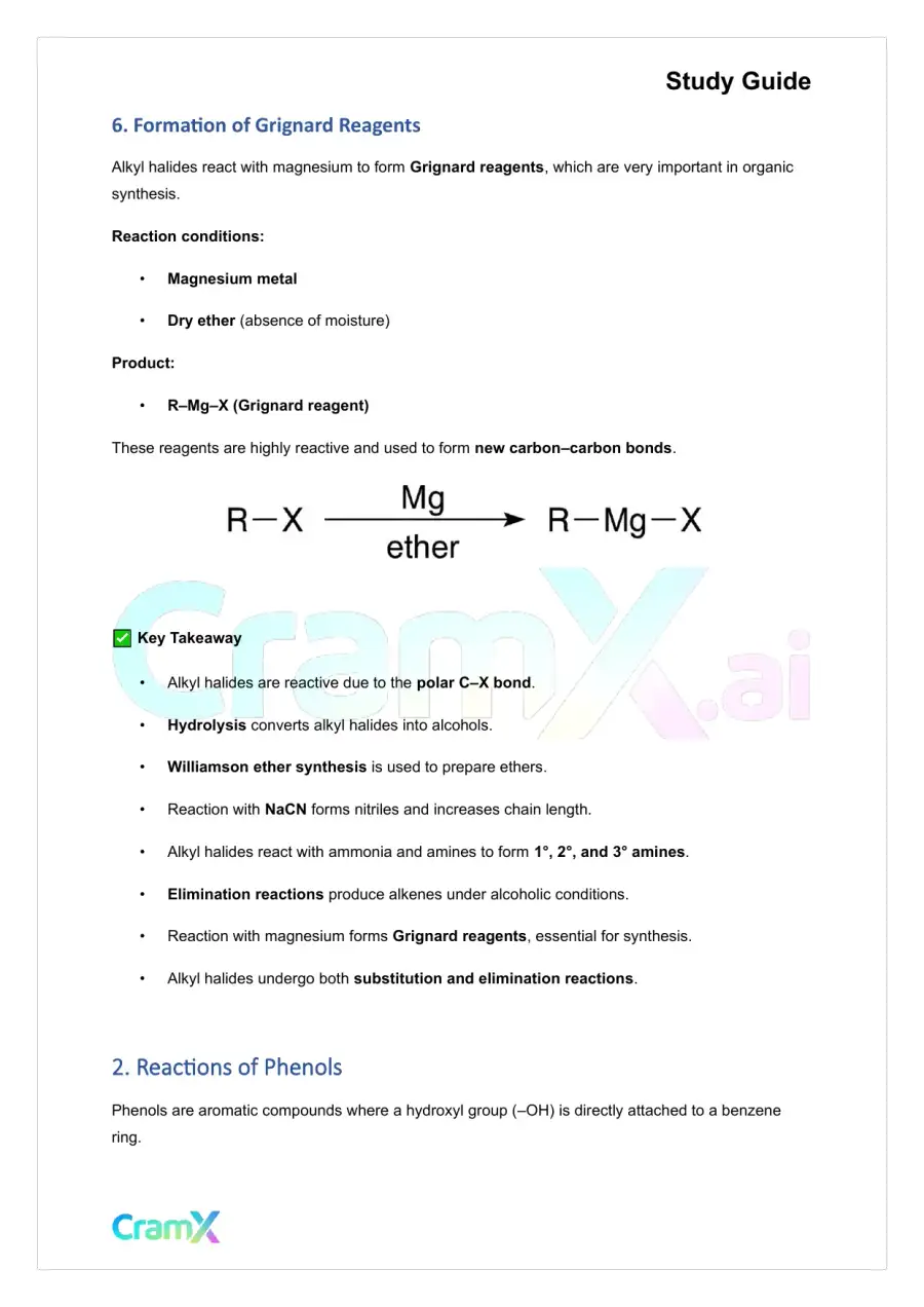 Organic Chemistry II - Summary of Reactions, page 4