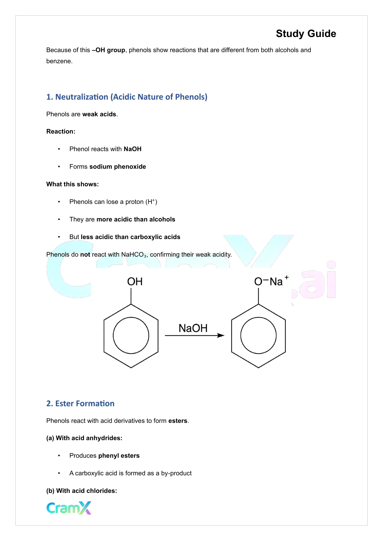 Organic Chemistry II - Summary of Reactions - Page 5 preview image