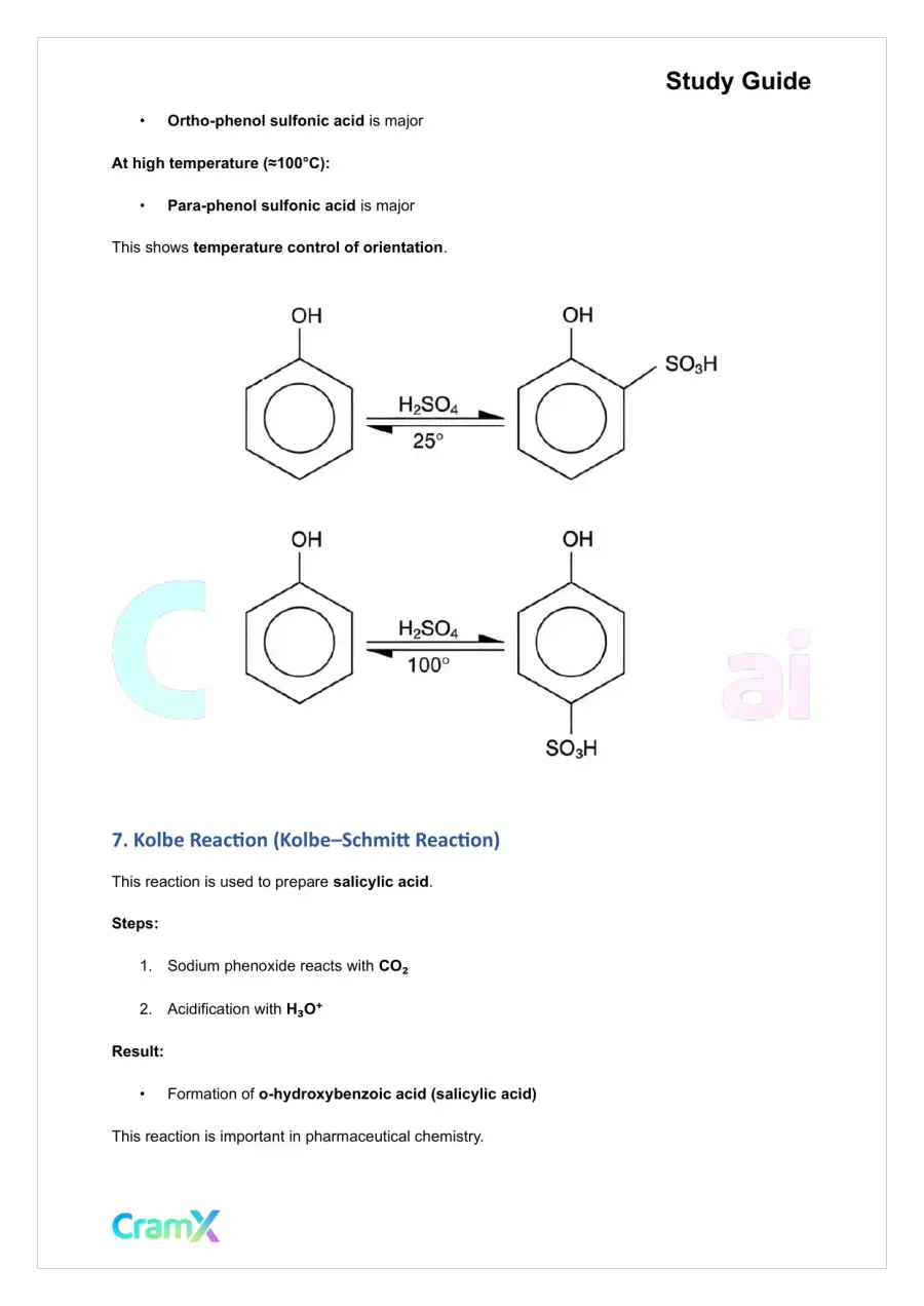 Organic Chemistry II - Summary of Reactions, page 9