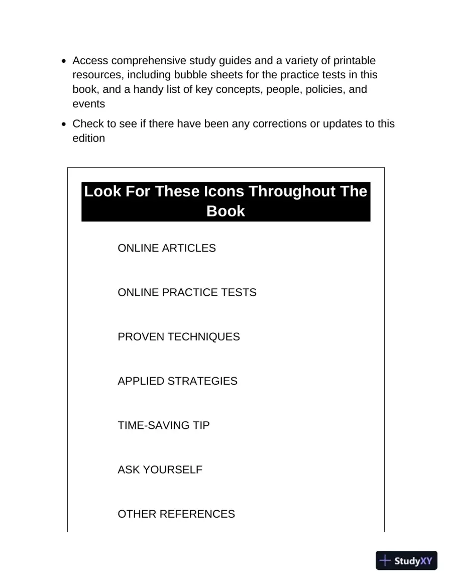 Princeton Review AP U.S. History Premium Prep, 2023: 6 Practice Tests + Complete Content Review (2022), page 12