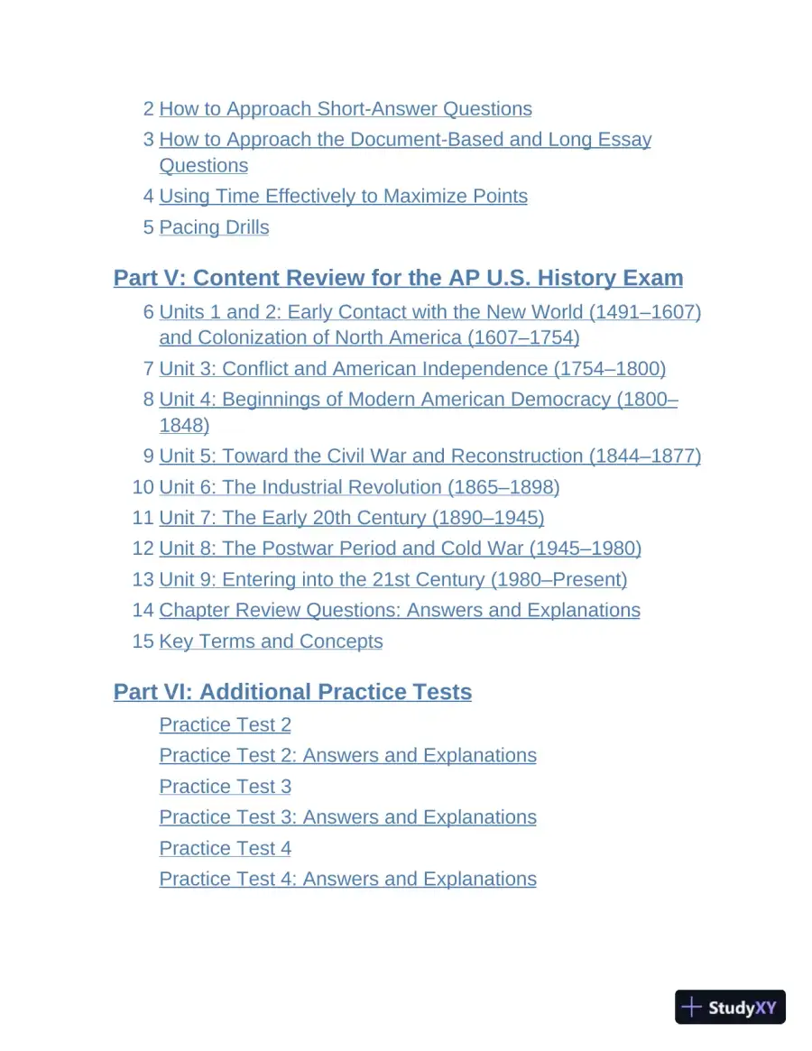 Princeton Review AP U.S. History Premium Prep, 2023: 6 Practice Tests + Complete Content Review (2022), page 8