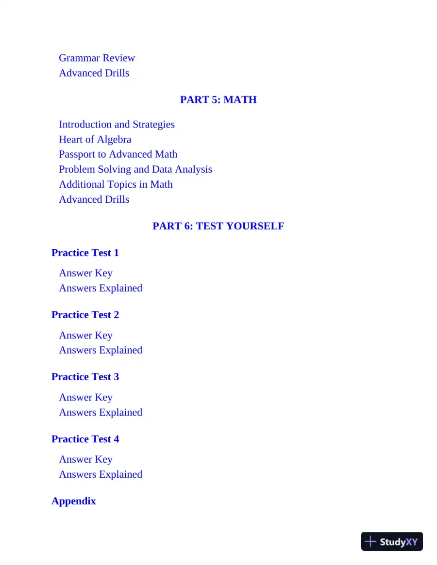 SAT Study Guide Premium, 2023: 8 Practice Tests + Comprehensive Review + Online Practice (2022), page 9