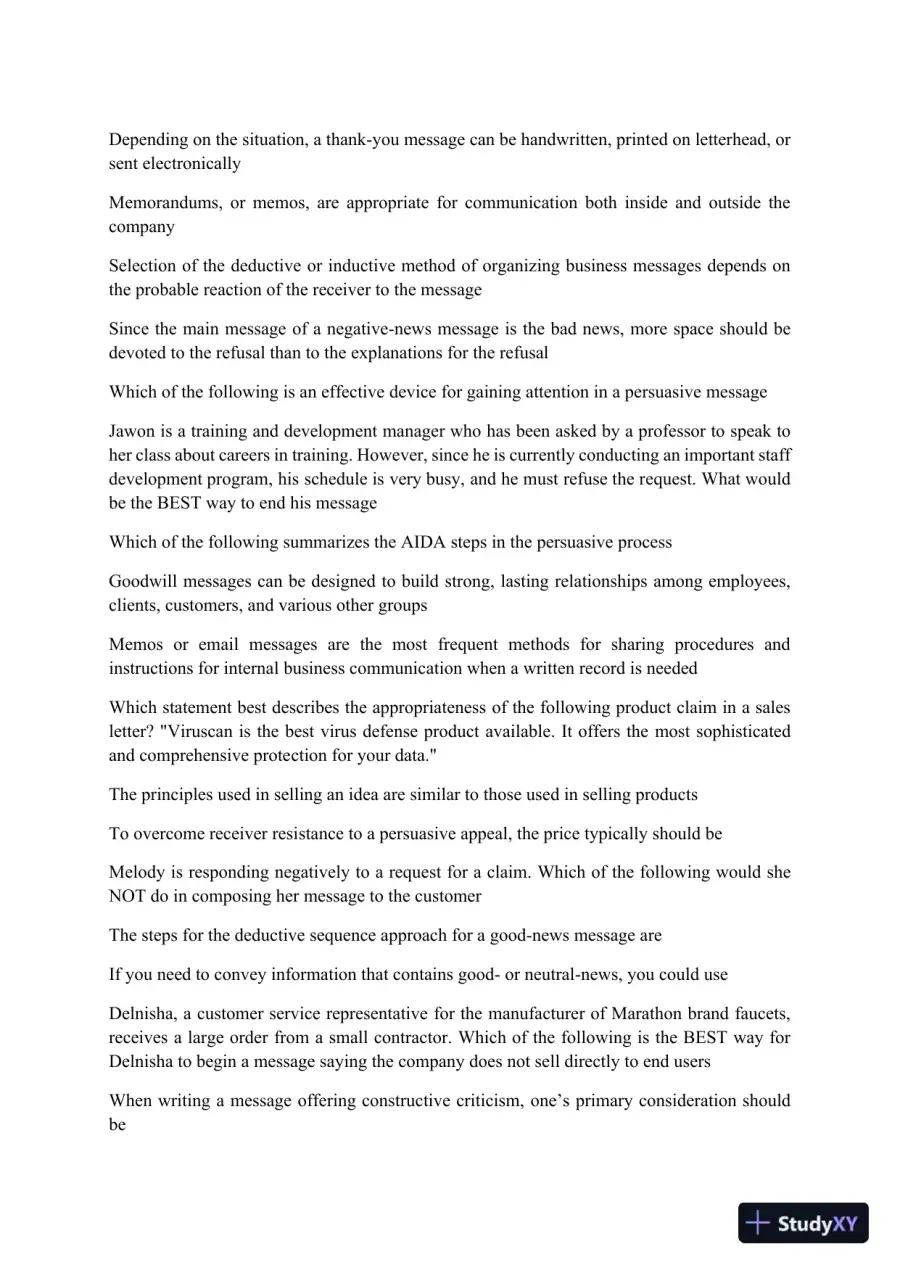 Liberty University BUSI 300 Test Exam 2 Complete Solution Correct Answer Key, page 3
