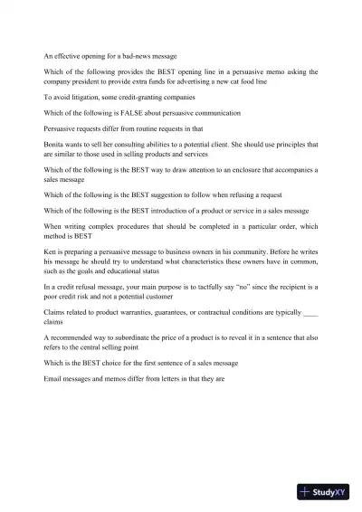 Liberty University BUSI 300 Test Exam 2 Complete Solution Correct Answer Key - Page 4 preview image