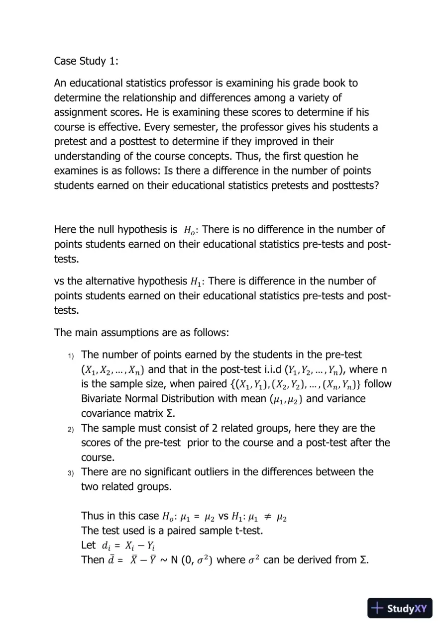Statistical Analysis of Educational Factors Affecting Student Performance: A Case Study Approach, page 3