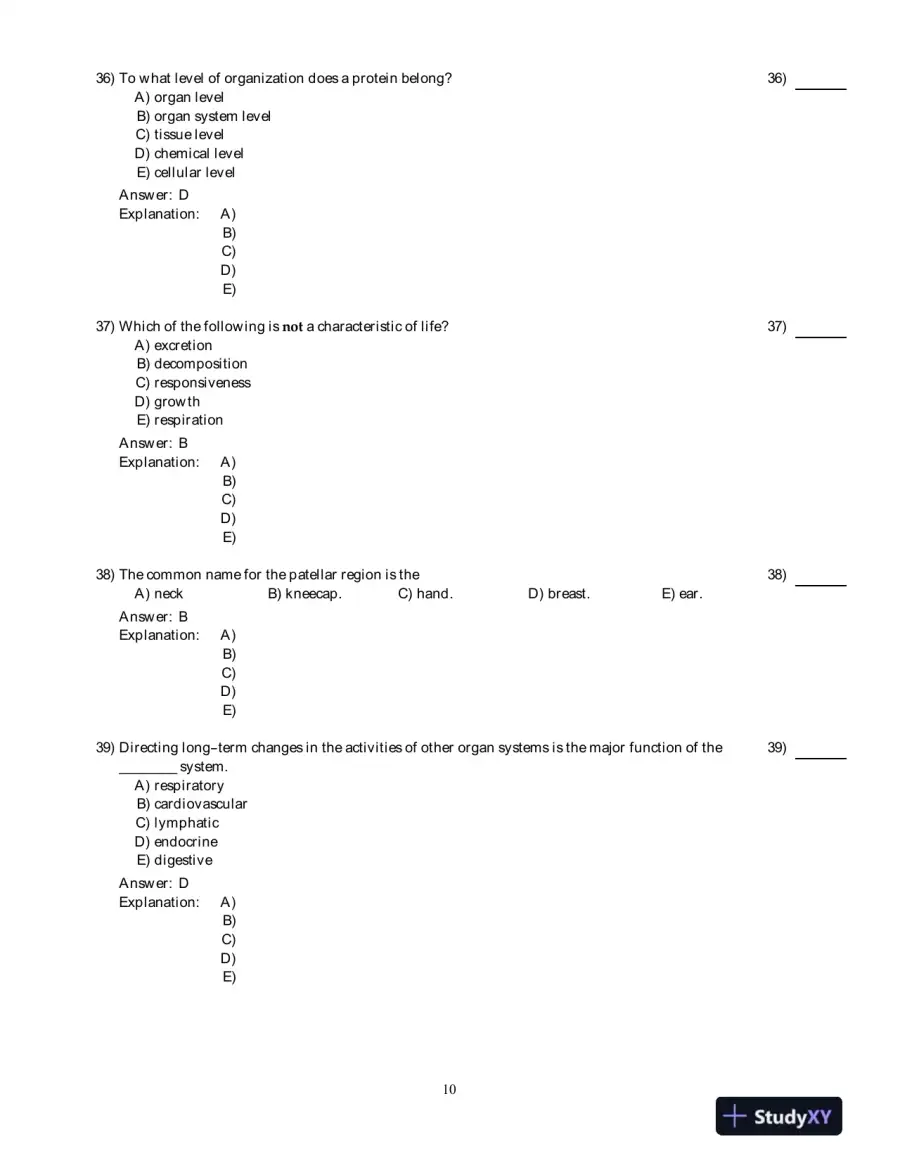 Visual Anatomy And Physiology, 2nd Edition Test Bank, page 11