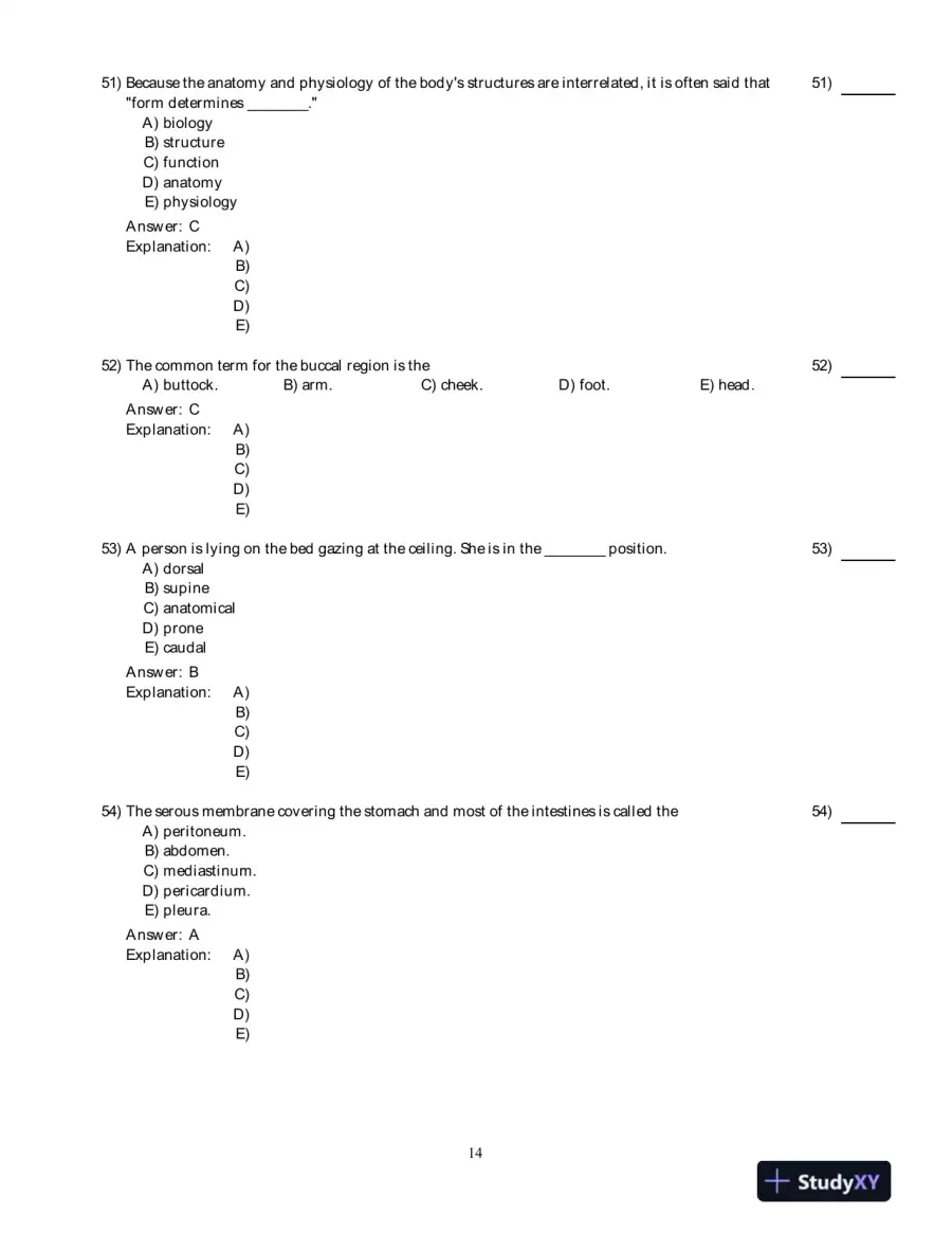 Visual Anatomy And Physiology, 2nd Edition Test Bank, page 15