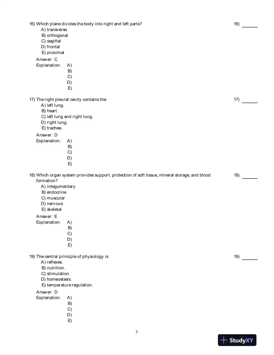 Visual Anatomy And Physiology, 2nd Edition Test Bank, page 6