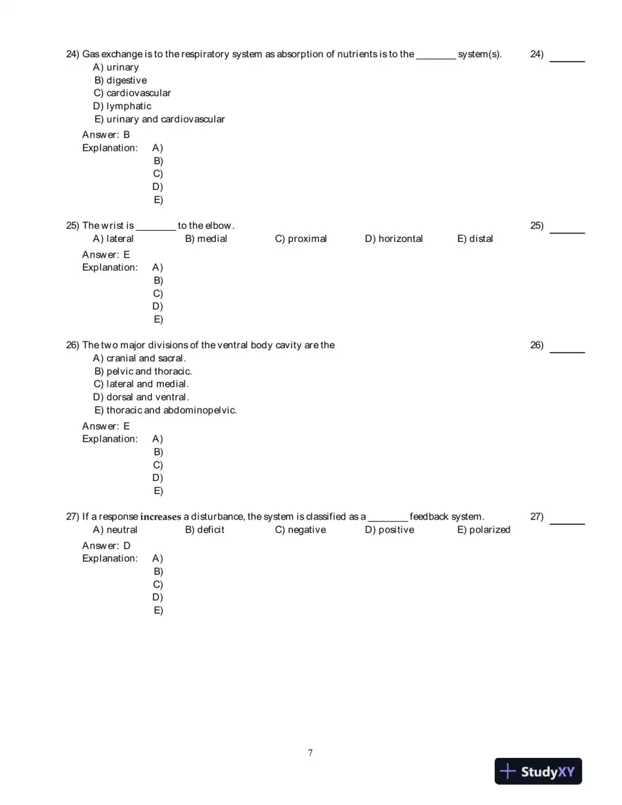 Visual Anatomy And Physiology, 2nd Edition Test Bank, page 8