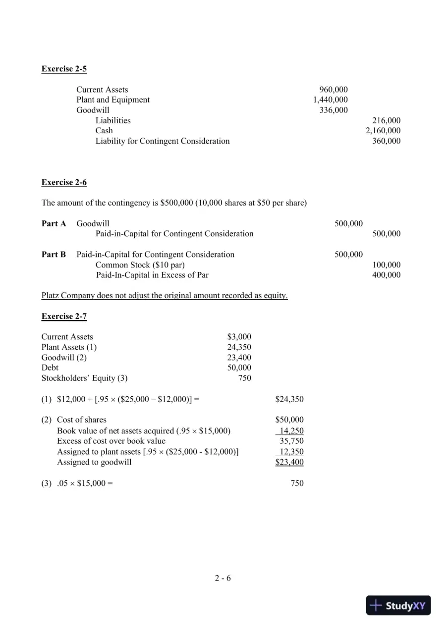 Solution Manual For Advanced Accounting, 3rd Edition(2002 Fasb Update), page 14