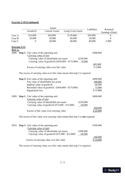 Solution Manual For Advanced Accounting, 3rd Edition(2002 Fasb Update) - Page 16 preview image
