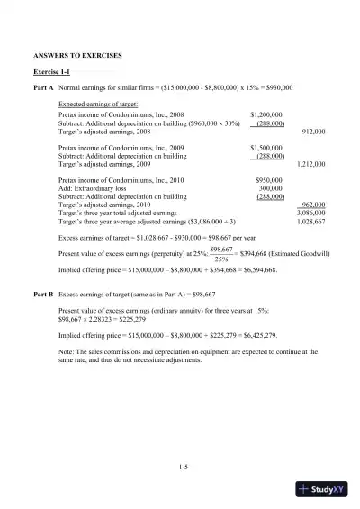 Solution Manual For Advanced Accounting, 3rd Edition(2002 Fasb Update) - Page 6 preview image