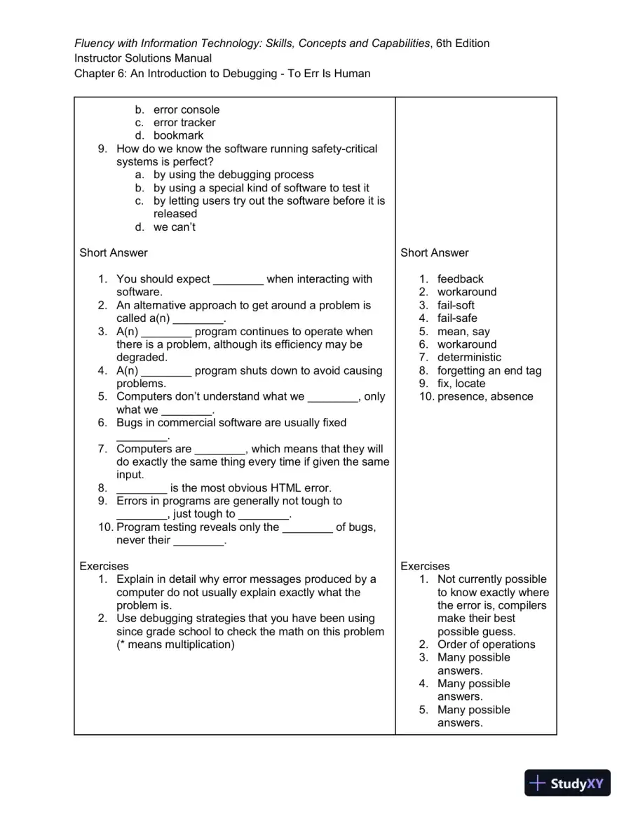 Solution Manual for Fluency With Information Technology, 6th Edition, page 22