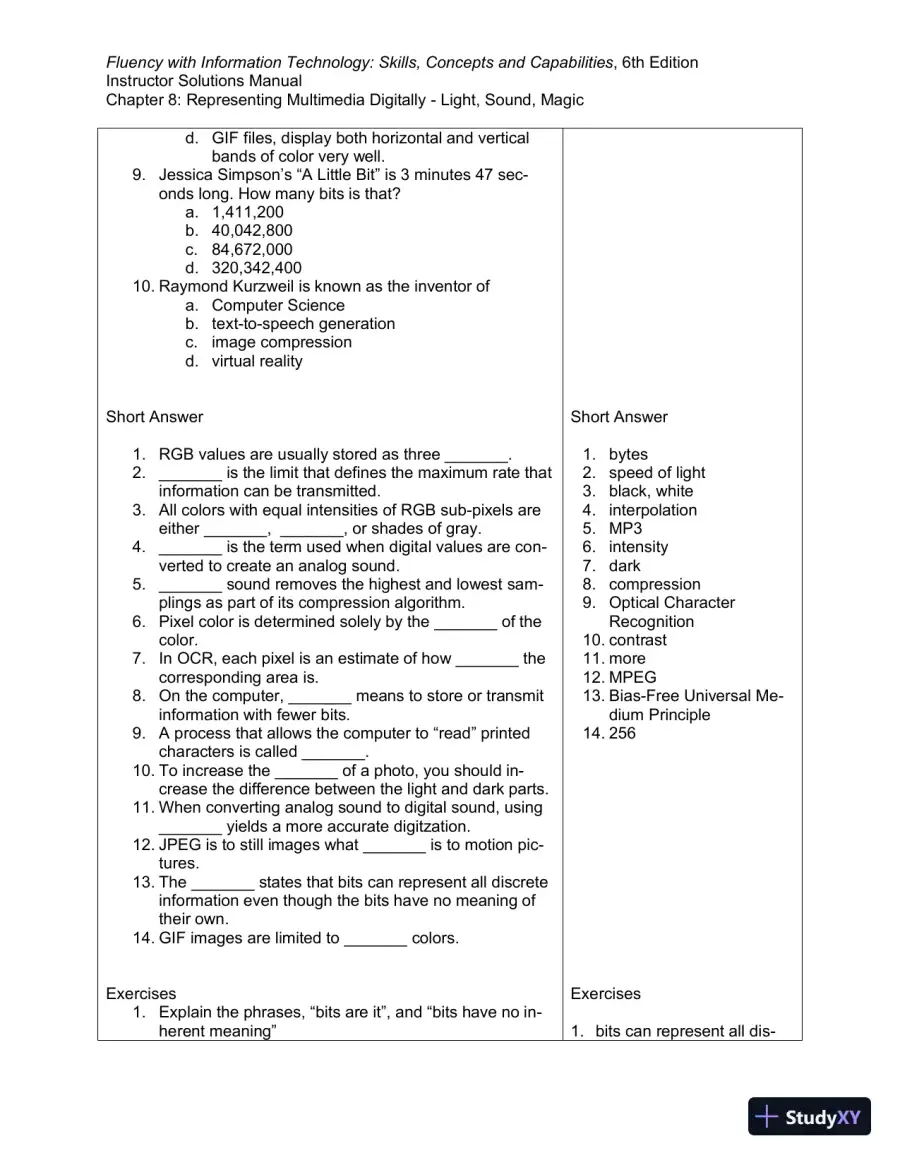 Solution Manual for Fluency With Information Technology, 6th Edition, page 28
