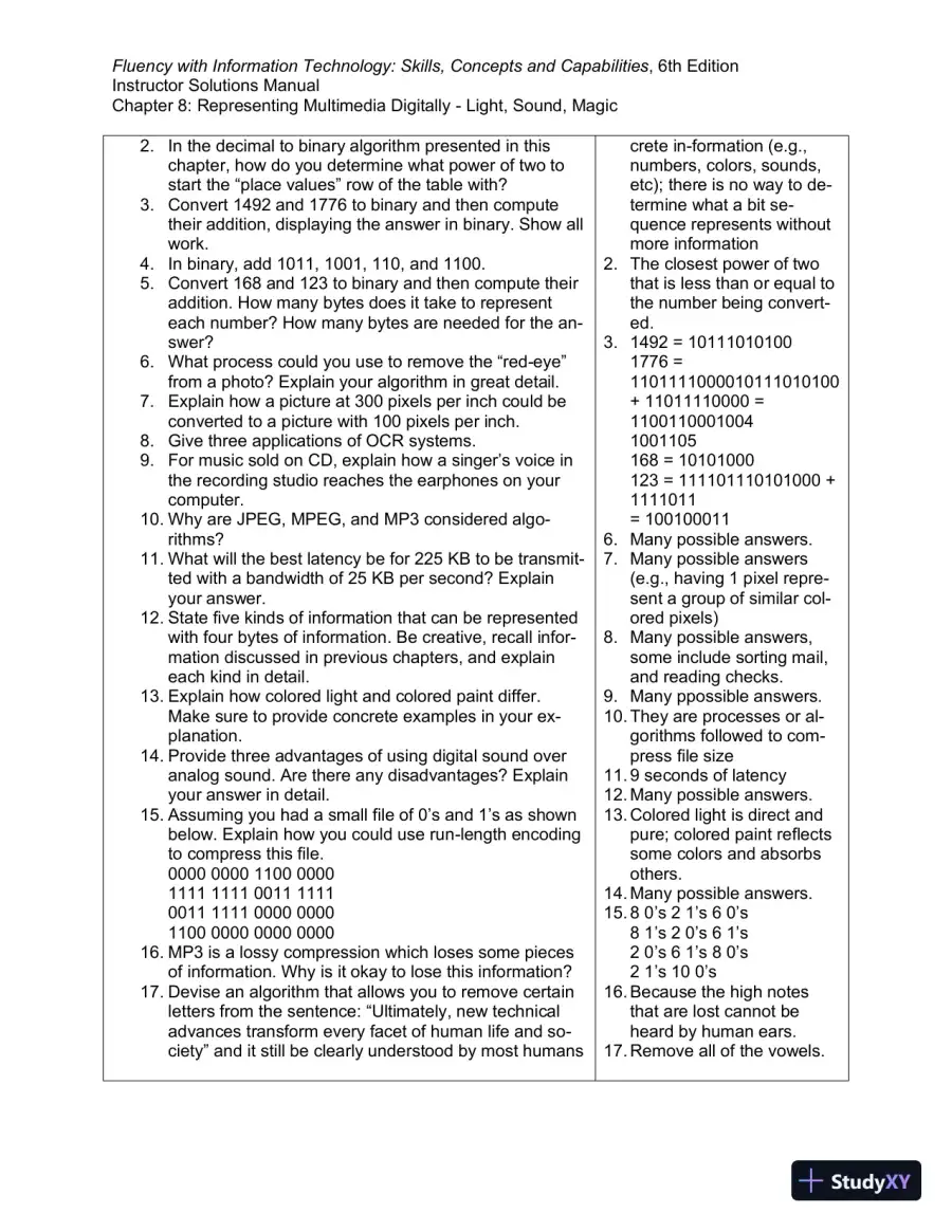 Solution Manual for Fluency With Information Technology, 6th Edition, page 29