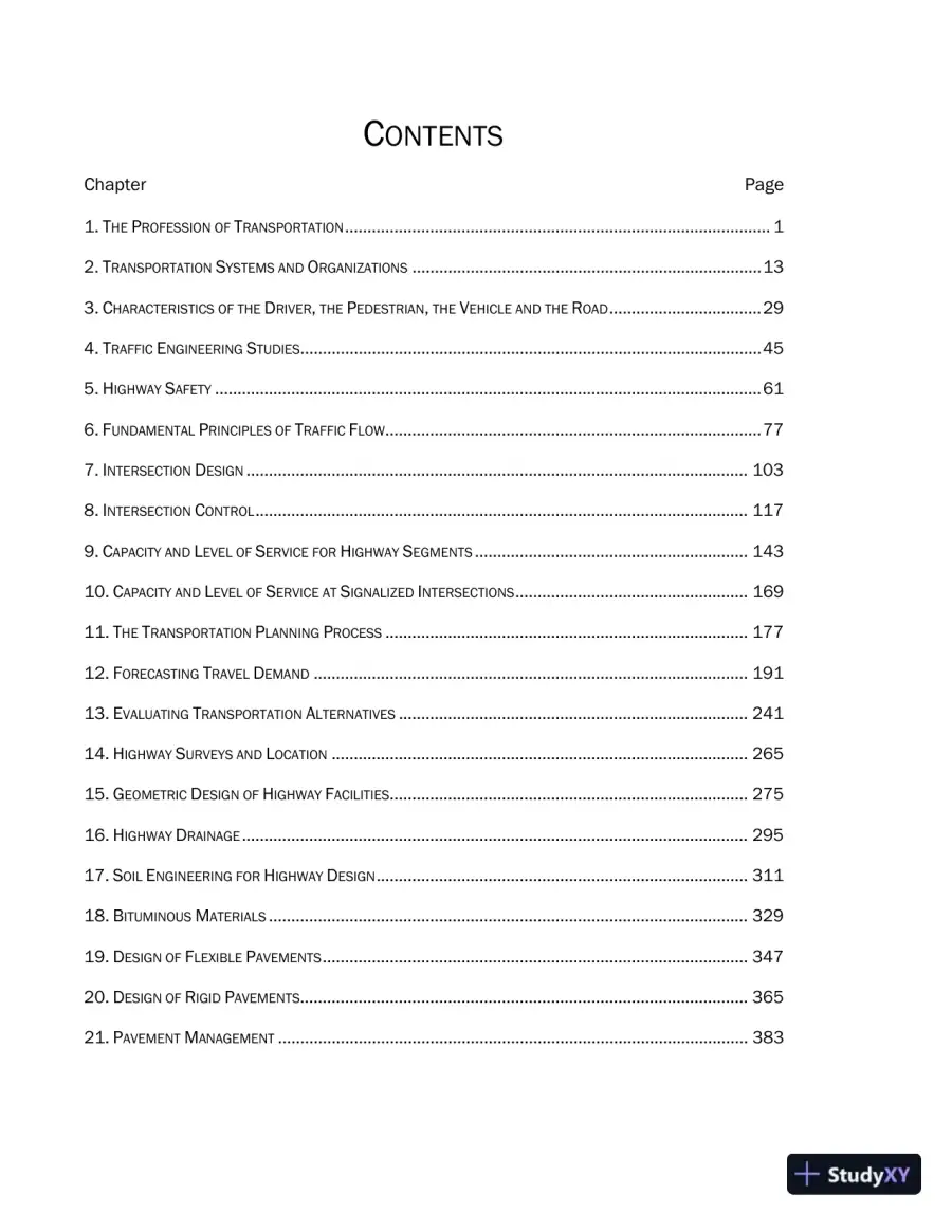 Solution Manual For Traffic And Highway Engineering, 5th Edition, page 3