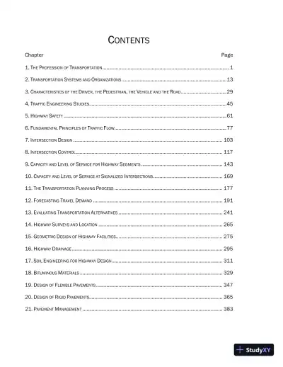 Solution Manual For Traffic And Highway Engineering, 5th Edition - Page 3 preview image