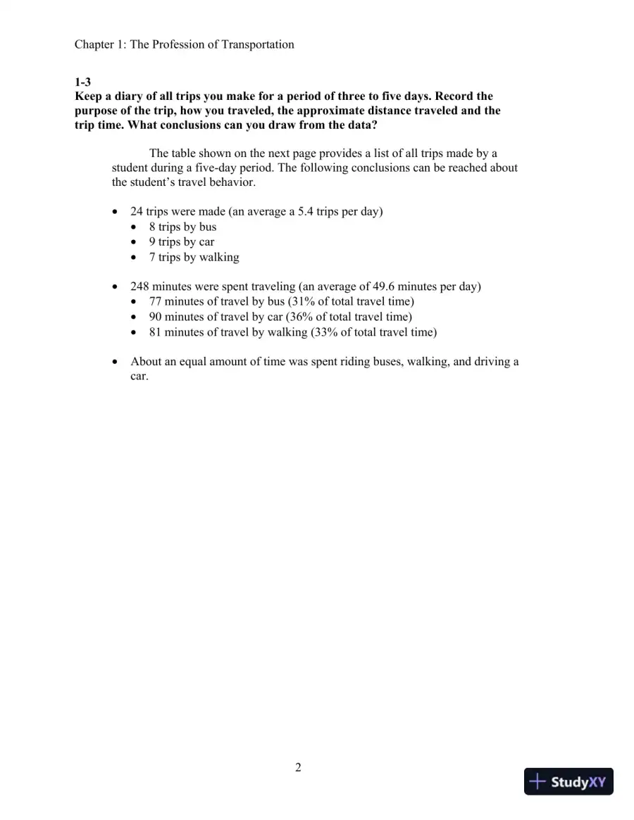 Solution Manual For Traffic And Highway Engineering, 5th Edition, page 5