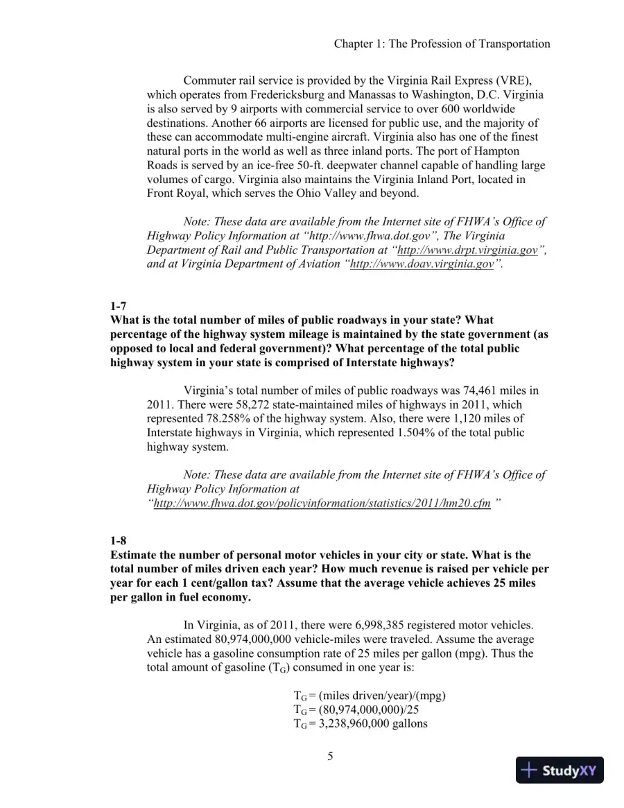 Solution Manual For Traffic And Highway Engineering, 5th Edition, page 8