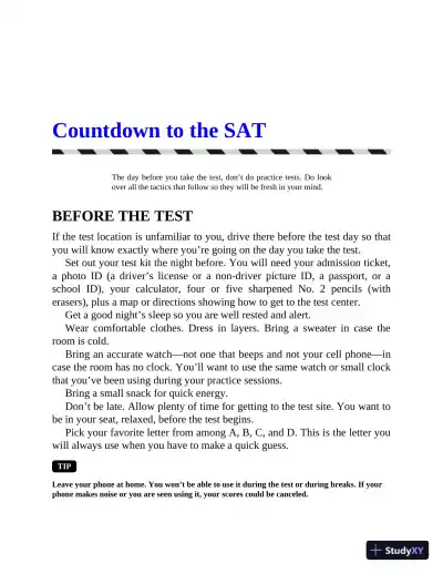 Barron's SAT Study Guide Premium, 2021-2022: 7 Practice Tests and Interactive Online Practice with Automated Scoring (2021) - Page 14 preview image