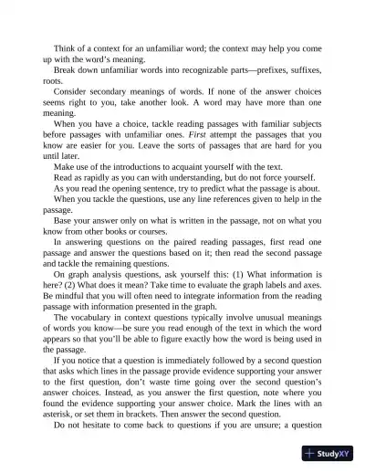 Barron's SAT Study Guide Premium, 2021-2022: 7 Practice Tests and Interactive Online Practice with Automated Scoring (2021) - Page 16 preview image