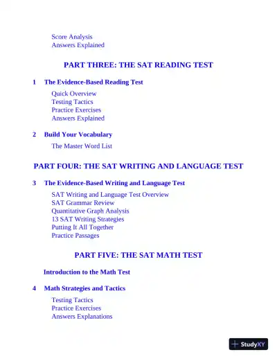 Barron's SAT Study Guide Premium, 2021-2022: 7 Practice Tests and Interactive Online Practice with Automated Scoring (2021) - Page 8 preview image
