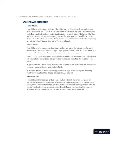 CCNP and CCIE Data Center Core DCCOR 350-601 Official Cert Guide (2023) - Page 12 preview image