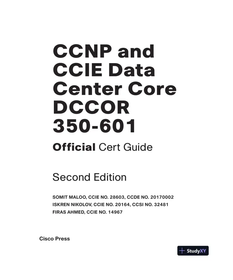 CCNP and CCIE Data Center Core DCCOR 350-601 Official Cert Guide (2023), page 5