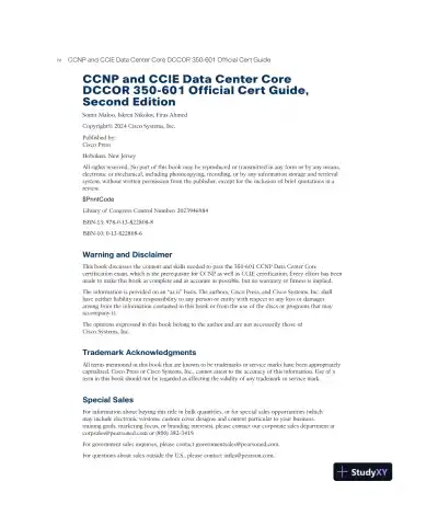 CCNP and CCIE Data Center Core DCCOR 350-601 Official Cert Guide (2023) - Page 6 preview image