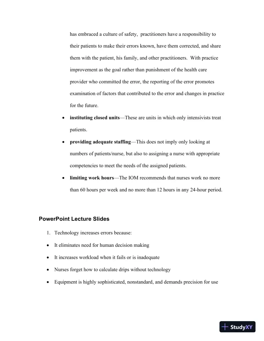 Class Notes For Understanding the Essentials of Critical Care Nursing, 2nd Edition, page 10