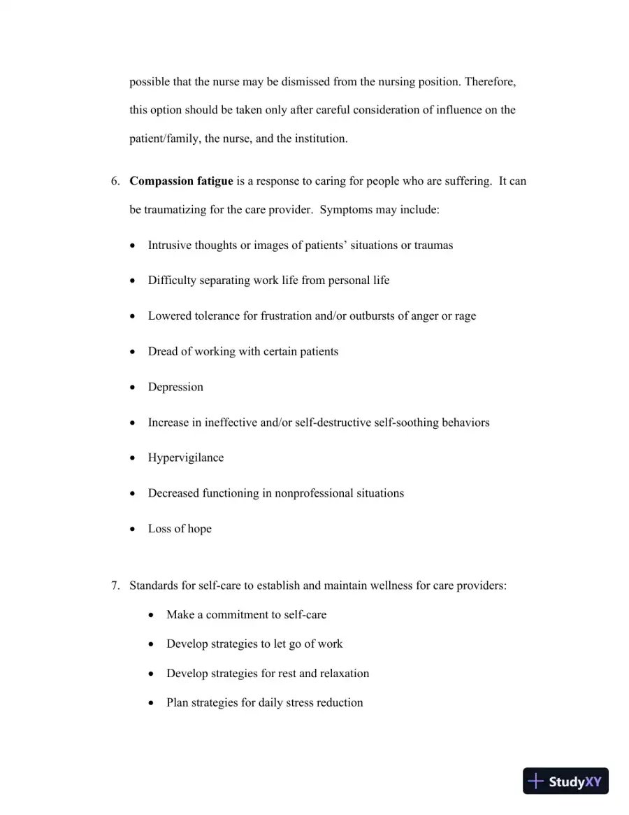 Class Notes For Understanding the Essentials of Critical Care Nursing, 2nd Edition, page 23