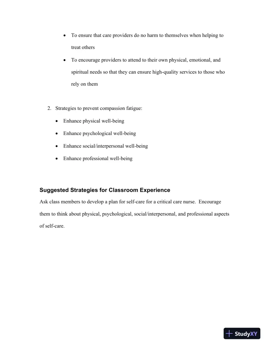 Class Notes For Understanding the Essentials of Critical Care Nursing, 2nd Edition, page 27