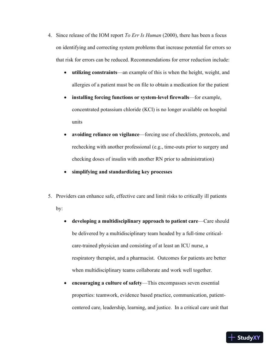 Class Notes For Understanding the Essentials of Critical Care Nursing, 2nd Edition, page 9