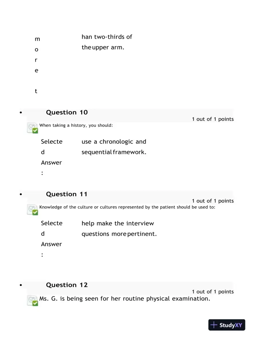 2023 NURS6512 Health Assessment Midterm Exam With Answers (100 Solved Questions), page 6