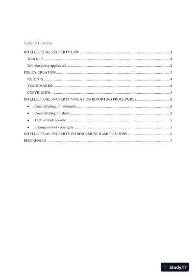 Intellectual Property Rights and Their Impact on the IT Industry: Protection, Violations, and Ramifications - Page 3 preview image