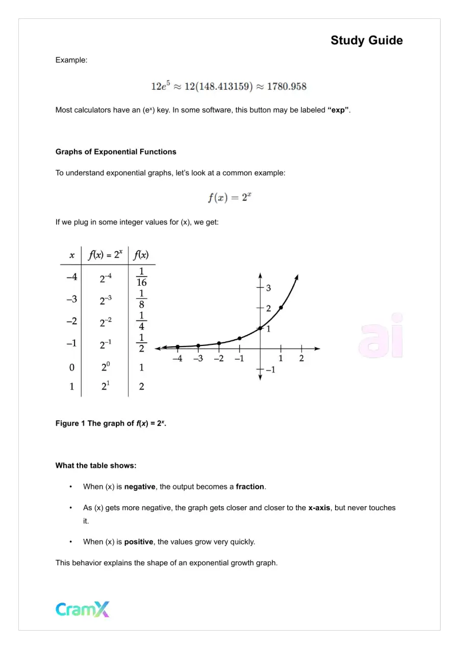 Precalculus - Exponential and Logarithmic Functions, page 2