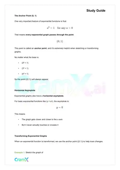 Precalculus - Exponential and Logarithmic Functions - Page 3 preview image