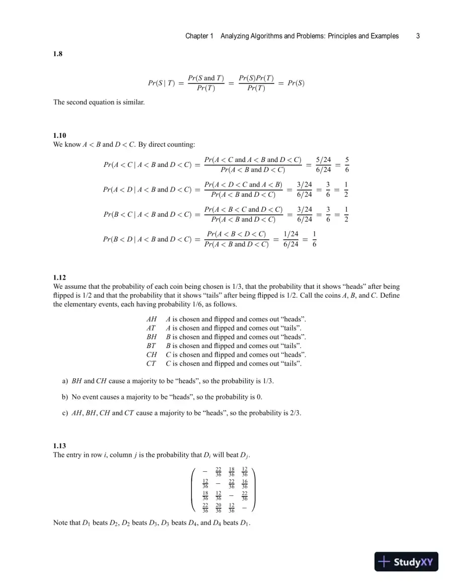 Solution Manual for Computer Algorithms: Introduction to Design and Analysis, 3rd Edition, page 10