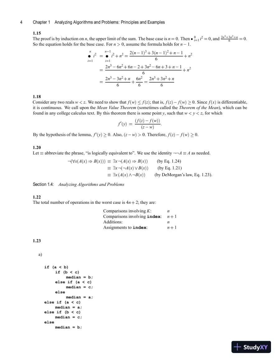 Solution Manual for Computer Algorithms: Introduction to Design and Analysis, 3rd Edition, page 11