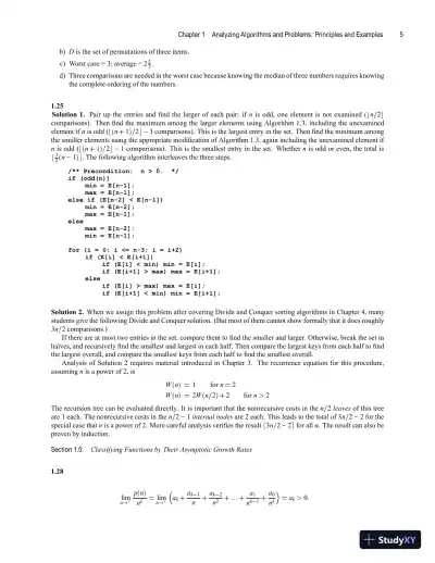 Solution Manual for Computer Algorithms: Introduction to Design and Analysis, 3rd Edition - Page 12 preview image
