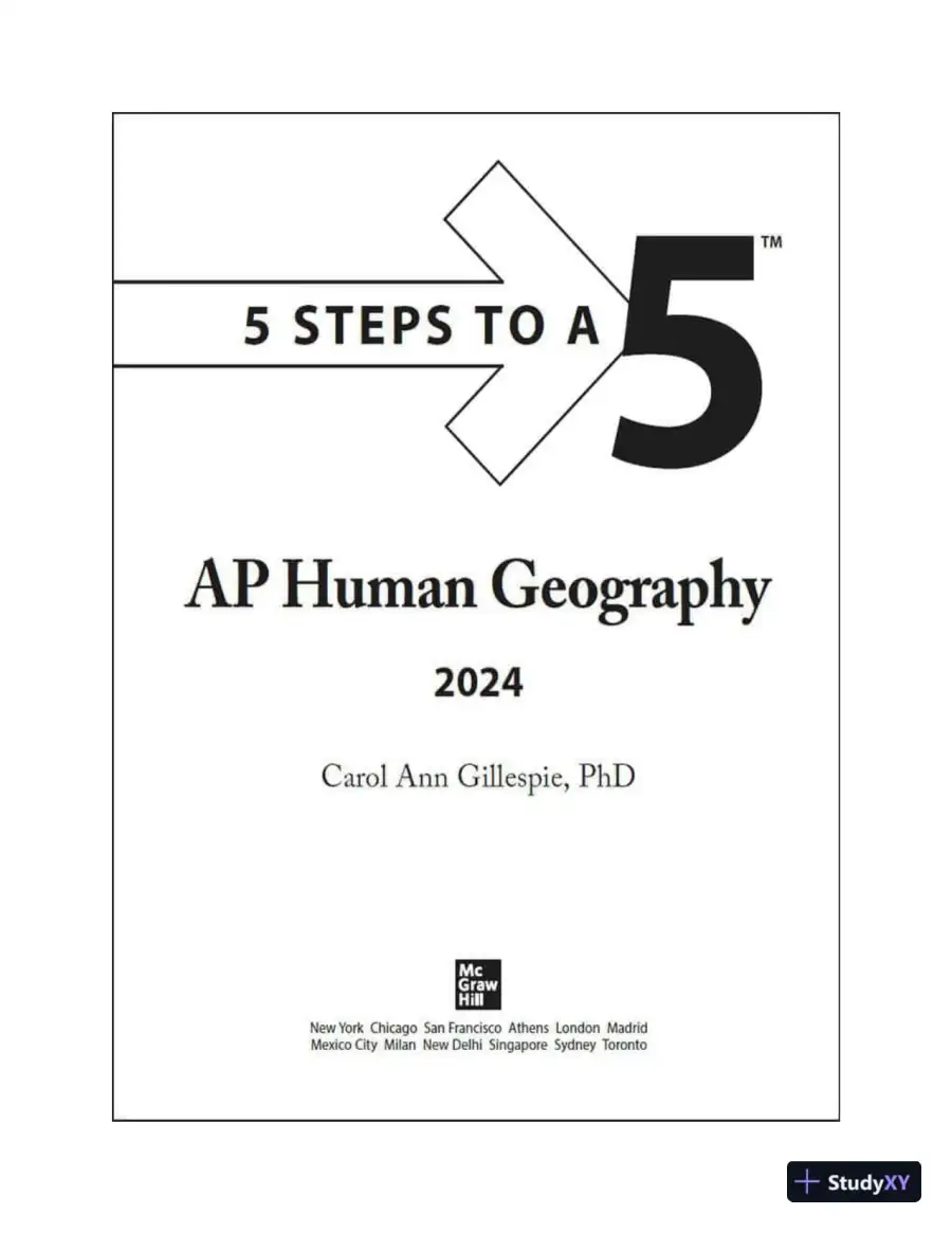 5 Steps to a 5: AP Human Geography 2024 (2024), page 6