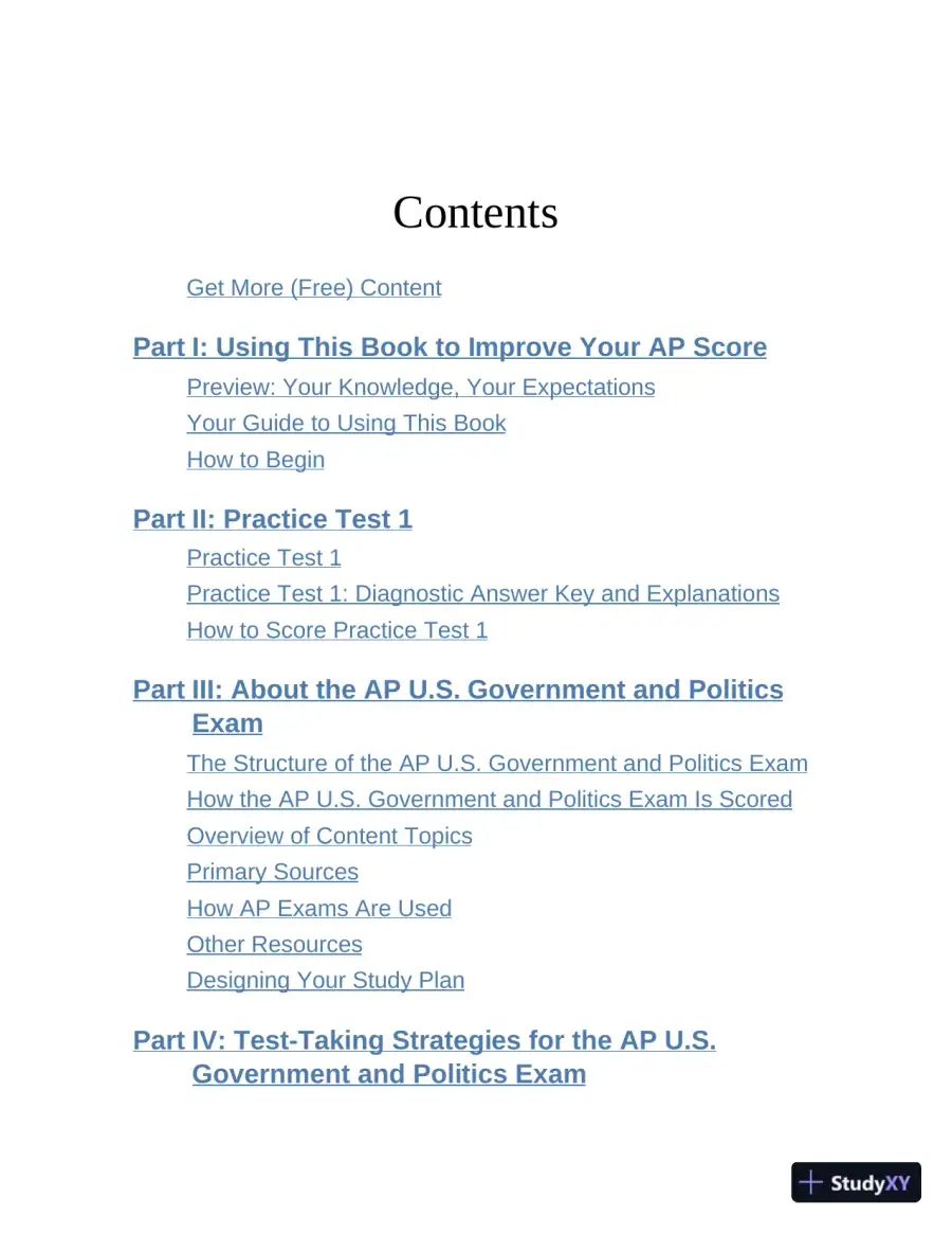 Princeton Review AP U.S. Government and Politics Premium Prep, 22nd Edition: 6 Practice Tests + Complete Content Review, Premium Edition (2023), page 9