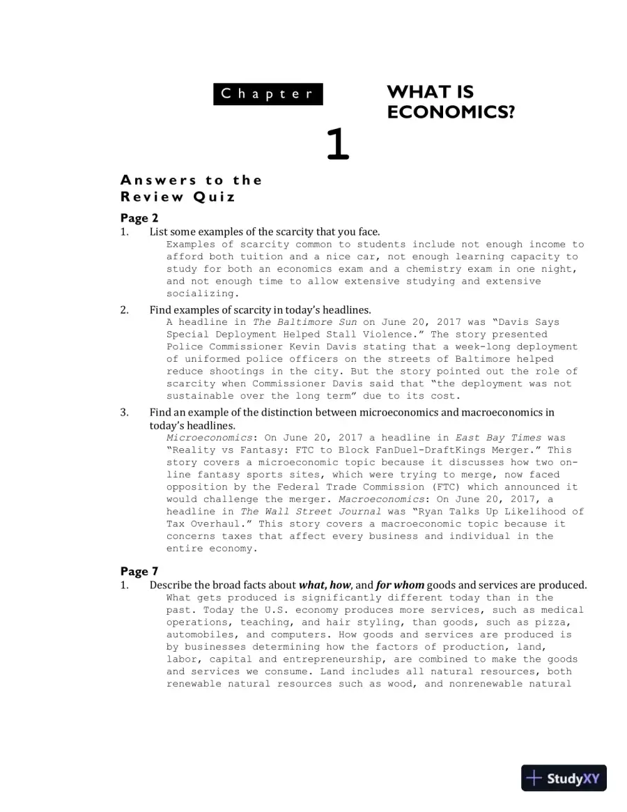 Solution Manual for Economics, 13th Edition, page 4