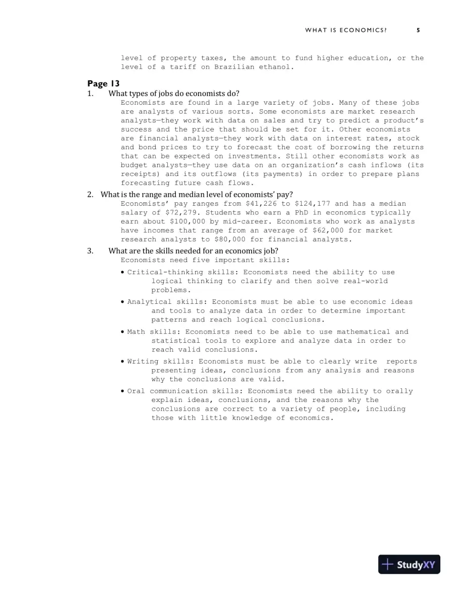 Solution Manual for Economics, 13th Edition, page 8