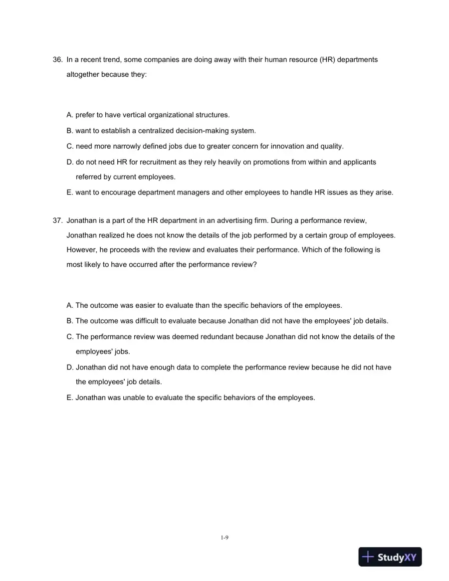 Test Bank For Fundamentals Of Human Resource Management, 6th Edition, page 10