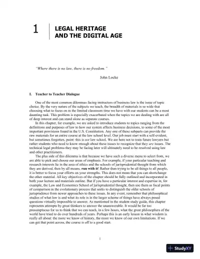 Class Notes for Business Law, 8th Edition - Page 1 preview image