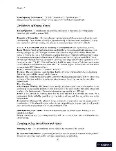 Class Notes for Business Law, 8th Edition - Page 13 preview image