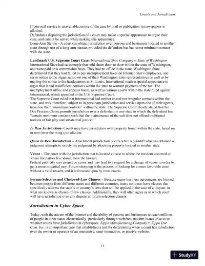 Class Notes for Business Law, 8th Edition - Page 14 preview image